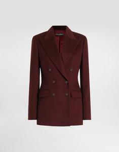 Двубортный жакет из кашемира DOLCE & GABBANA, фиолетовый