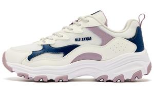 QIAODAN Дышащие легкие повседневные кроссовки Rebound Low топ женские бело-фиолетовые - цвет слоновая кость с фиолетовыми вкраплениями, цвет Ivory Particle Purple