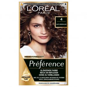 Краска для волос preference Loreal Paris, nr. 4 - naturbraun, количество 1 шт.