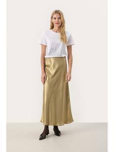 PART TWO Юбка LaurinasPW, женственный силуэт, золотистый металлик