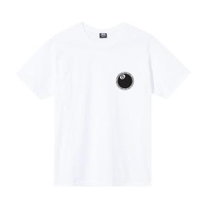 Футболка Stussy 8 Ball Dot Tee 'White', белый