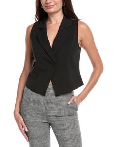 Кеннет Коул Жилет с отложным воротником на одной пуговице Kenneth Cole, черный