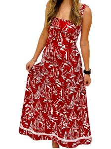 Платье макси Arielle в вишневом цвете SMITH & QUINN, Cherry