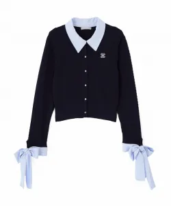 Кардиган с рукавами и косами Jill By Jill Stuart, цвет Navy