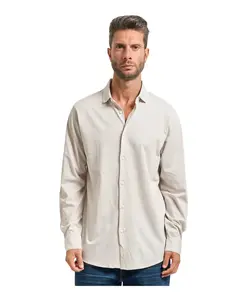 Белая рубашка с длинными рукавами и вышитым логотипом. Armani Exchange, белый