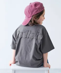 Футболка с коротким рукавом в винтажном стиле, 100% хлопок, детская одежда, для мальчиков и девочек, с логотипом, весна/лето 2026 Devirock, цвет Charcoal