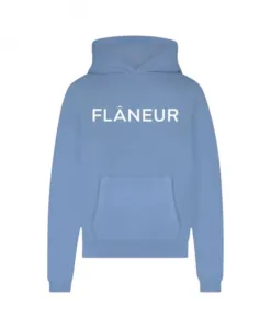 Синий свитер с принтом FlãNeur, синий