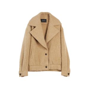 ELLE Пальто женское Dark Khaki Moderate Straight Fit