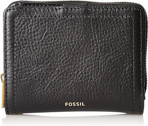 Кошелек Fossil Women's Logan Leather RFID-Blocking Mini Multifunction Bifold, черный