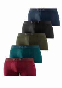 Боксеры HIS Boxershorts, цвет petrol, bordeaux, schwarz, olivgrün, navy