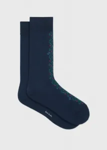 Носки с цветочным рисунком и бабочками