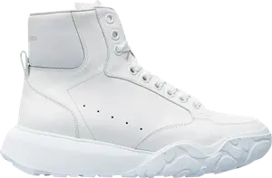 Кроссовки Alexander McQueen Court Trainer High White, белый