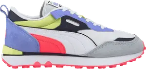 Кроссовки Puma Rider FV Future Vintage - White Elektro Purple, белый