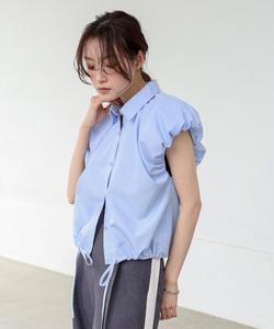 Рубашка с широким ленточным подолом и рукавами-баллонами