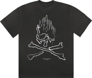 Футболка Cactus Jack by Travis Scott For Mastermind Skull Tee 'Black', черный