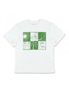 Футболка Stella McCartney Kids из хлопка, белый