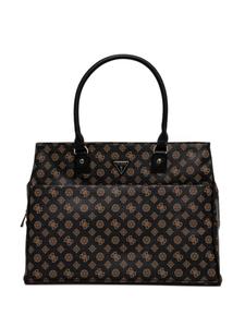 Сумка-шоппер с логотипом 4G Peony GUESS USA, коричневый