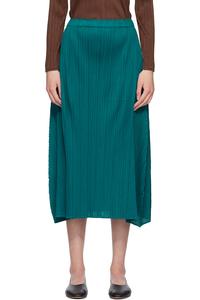 Pleats Please Issey Miyake Синие цвета месяца, октябрьская макси-юбка