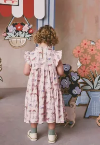 Платье-Футляр cath kidston из многослойного трикотажа стандартного кроя Next, Pink