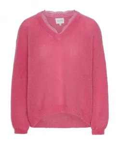 Светло-Розовый кружевной свитер Americandreams, розовый