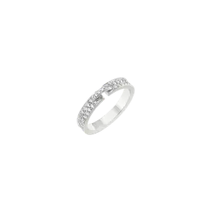 Обручальное кольцо Chaumet из белого золота с бриллиантами