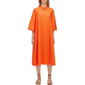 Рубашка Sundek Popeline с рукавом 3/4, оранжевый