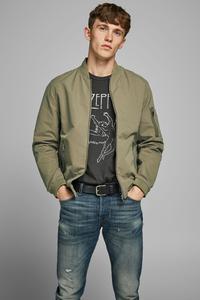Куртка бомбер Jack & Jones, зеленый