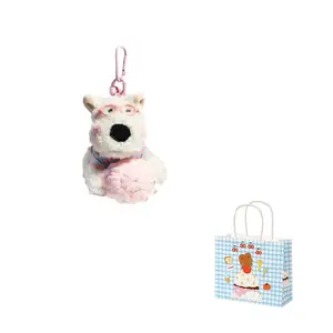 Очаровательный плюшевый кулон West Highland в виде мороженого, высота 12см Dolls and bears dance