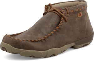 Мужские мокасины Twisted X Chukka Driving Moc, темно-коричневый