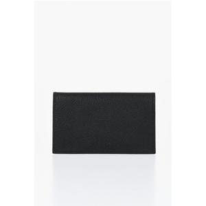 Визитница из сафьяновой кожи с двойным сложением Corneliani, Black