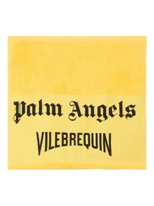 Пляжное полотенце с жаккардовым узором X Vilebrequin Palm Angels, желтый
