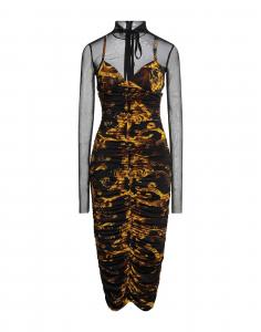 Платье миди Versace Jeans Couture, черный