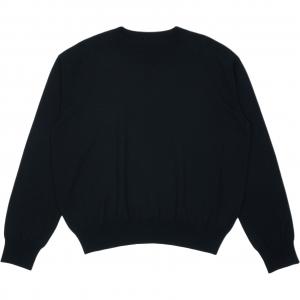 Ader Error Мужской трикотаж, черный, с круглым вырезом, средней жесткости