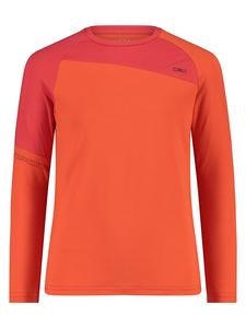Функциональная рубашка с длинными рукавами оранжевого цвета CMP