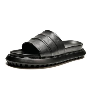 Brounvanm Мужские сандалии-слайдеры с подошвой из резиновой пены, быстросохнущие, черные