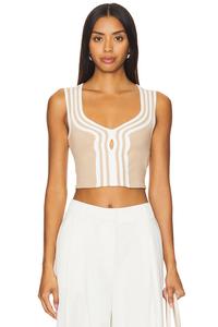 Шикарный трикотажный топ Sovere, белый