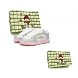 Коллекция Dopamine Dressing Collection, нишевые дизайнерские низкие кеды для скейтбординга, женские Nicolas.Li ., серебро розовый