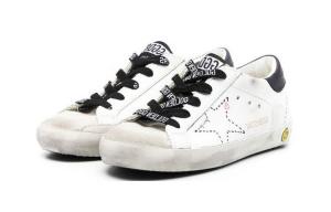 Детские кроссовки Superstar с эффектом потертости Golden Goose, белый
