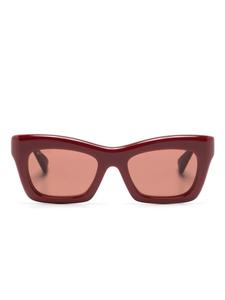 Солнцезащитные очки в прямоугольной оправе Gucci Eyewear, красный