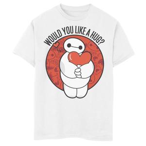 Футболка Baymax Hug Valentine's Hug для мальчиков 8–20 лет Disney Big Hero 6 Disney, белый