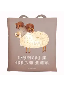 Сумка для переноски Mr & Mrs Panda Sternzeichen Widder, пастельно-коричневый