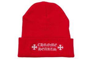 Chrome Hearts Шапка с логотипом, Red