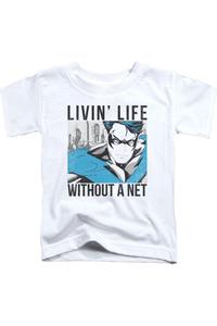 Футболка детская Batman Without A Net с коротким рукавом Gildan, белый