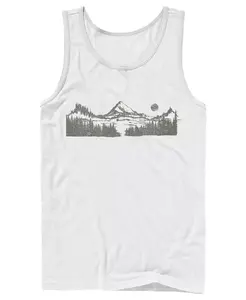 Мужской майка Mount Scene с принтом Fifth Sun, белый