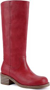 Женские сапоги до колена с квадратным носком, массивным каблуком, длинные сапоги, удобные, на мягкой посадке, с широким голенищем, ковбойские сапоги в стиле ретро из искусственной кожи Generic, Multicolor 06