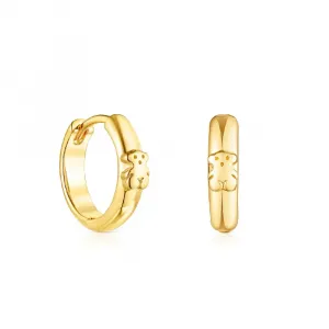 Серьги Tous Basics Bear Hoop, вермель