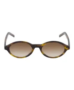 Овальные солнцезащитные очки в форме кольца Vasuma Eyewear, коричневый