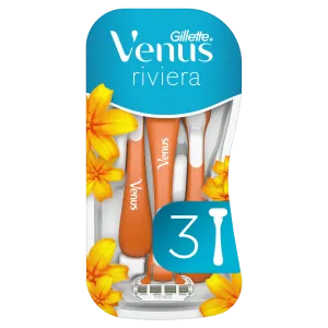 Gillette Venus Riviera женские бритвы, 3 шт/1 упаковка