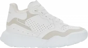 Кроссовки Alexander McQueen Wmns Court Trainer White Silver, белый