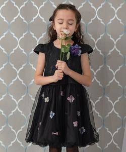 Платье с цветочным и ленточным узором из воздушных шаров/роз (нарядное) Panpantutu, цвет Night Petal